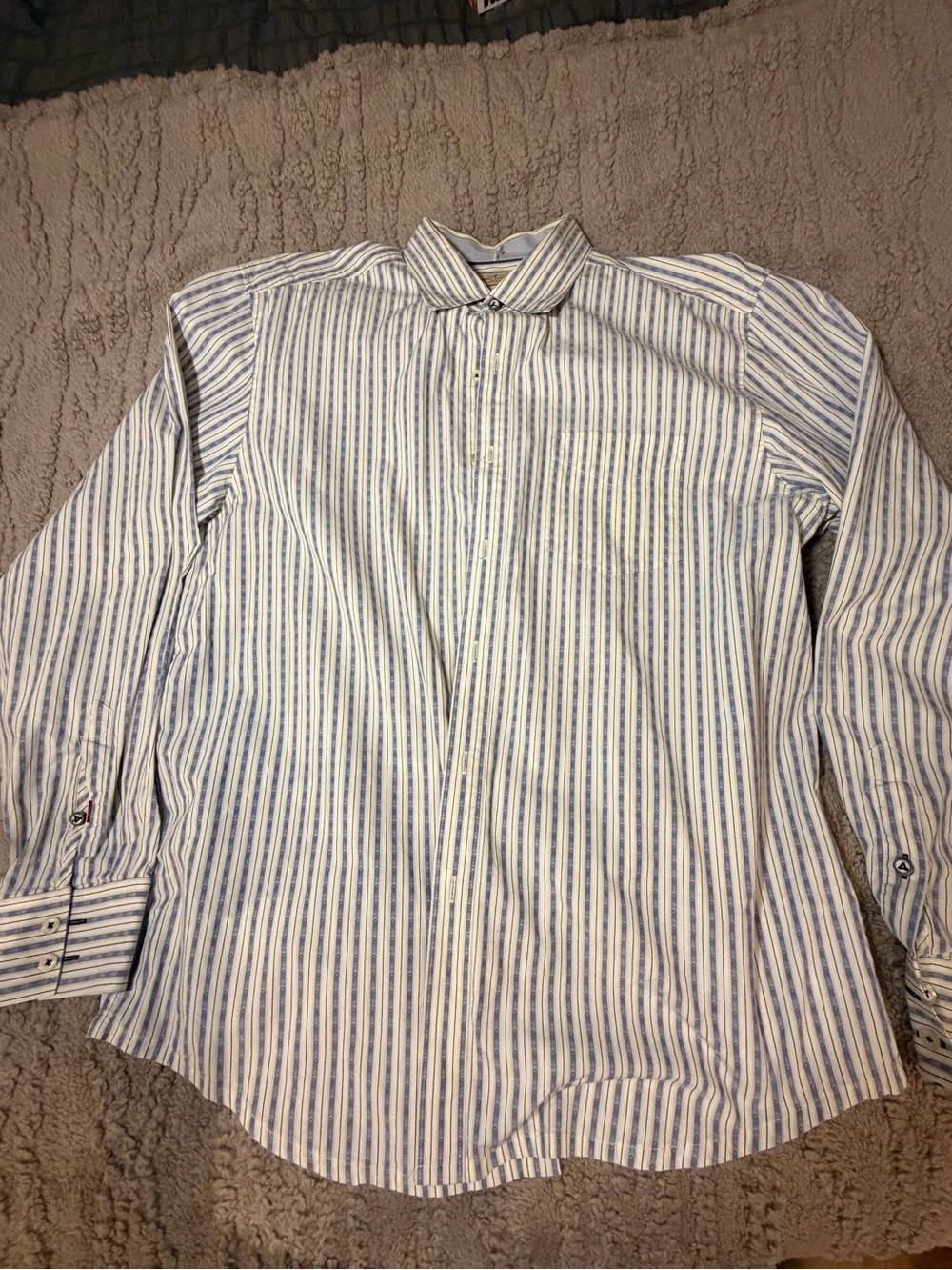 Tommy Bahama Striped Dress Shirt size: XL